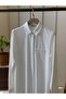 Esilastore Hidden Button Detailed Tunic Ecru - 2