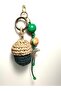 Handmade Bonito Crescent and Wooden Bead Detailed Bag Charm Keychain - 3