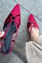Ozeras Satin Burgundy Short Heeled Stiletto - 6