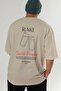 Raki Cocktail Printed Oversize T-Shirt Men Women 100% Cotton Crew Neck Tshirt - 6