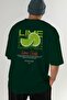 Lime Cocktail Printed Oversize T-Shirt Men Women 100% Cotton Crew Neck Tshirt - 7