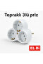 3-Piece Golyad Socket Replicator – Grounded Group Socket (White)