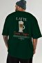 Latte Cocktail Printed Oversize T-Shirt Men Women 100% Cotton Crew Neck Tshirt - 6