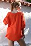 Narcissi Pool Collar Buttoned 3/4 Sleeve Washable Casual Muslin Woven Blouse 75 70 - 2