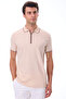 Men's Zippered Stripe Detailed Polo Neck T-Shirt - Alba - 6