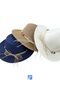 Solid Color Luxury Straw Girl's Hat (Age 3-8) - 4
