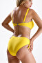 Women's Drawstring Detailed Gathering Bikini Set Special Series Yellow - 5