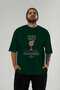 Aperol Spritz Cocktail Front Printed Green Oversize T-Shirt Men Women 100% Cotton Crew Neck T-Shirt - 5