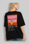 Tiki Mai Tai Cocktail Back Printed Black Oversize T-Shirt Men Women Cotton Crew Neck T-Shirt - 4