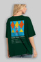 Mary Pickford Cocktail Back Printed Green Oversize T-Shirt Men Women Cotton Crew Neck Tshirt - 4