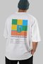 Japanese Slipper Cocktail Back Printed White Oversize T-Shirt Men Women Cotton Crew Neck T-Shirt - 6