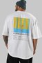 Cosmopolitan Cocktail Back Printed White Oversize T-Shirt Men Women Cotton Crew Neck T-Shirt - 5