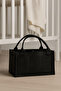 Black Thick Felt Mother Baby Care Bag Organizer for Newborn - 5