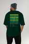 Blue Lagoon Cocktail Series Back Printed Oversize T-Shirt Men Women 100% Cotton Crew Neck Tshirt - 5