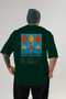 Mary Pickford Cocktail Back Printed Green Oversize T-Shirt Men Women Cotton Crew Neck Tshirt