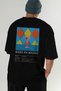 Mary Pickford Cocktail Back Printed Black Oversize T-Shirt Men Women Cotton Crew Neck Tshirt - 7