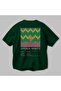 Aperol Spritz Cocktail Back Printed Green Oversize T-Shirt Men Women Cotton Crew Neck T-Shirt - 3
