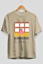 Kamikaze Cocktail Front Printed Beige Oversize T-Shirt Men Women Cotton Crew Neck Tshirt - 2
