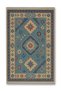 Mosso Blue Themed Traditional Antique Patterned Woven Base Vintage Decorative Carpet Mosso135Blue
