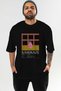 Kamikaze Cocktail Front Printed Black Oversize T-Shirt Men Women Cotton Crew Neck Tshirt