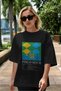 Pisco Sour Cocktail Front Printed Black Oversize T-Shirt Men Women Cotton Crew Neck Tshirt - 5