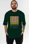 Pina Colada Cocktail Front Printed Green Oversize T-Shirt Men Women Cotton Crew Neck Tshirt
