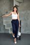 Modern Women's Trousers with Pockets and Lace-Up - 6