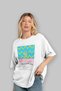 Cuba Daiquiri Cocktail Pre-Printed White Oversize T-Shirt Men Women Cotton Crew Neck Tshirt - 4