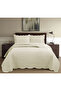 Honey Comb 3D Double Bedspread Set (3 Pieces) - 260X240 cm - with Pvc Bag - 4