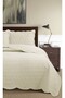 Honey Comb 3D Double Bedspread Set (3 Pieces) - 260X240 cm - with Pvc Bag - 2