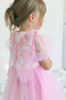 Baby Girl Girl Child Birthday Party Wedding Dress Balloon Collar Winged Tulle Tutu Tutu Lined - 7