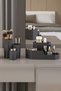 2 Pieces Makeup Jewelry Makeup Brush Cosmetic Serum Box Organizer Organizer Set