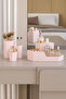 2 Pieces Makeup Jewelry Makeup Brush Cosmetic Serum Lotion Box Organizer Organizer Set Pink