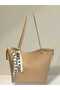Women's Large Shoulder Bag - Laptop Compartment - Gift Scarf Included