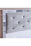 Ezekiel 180x200 King Bed - White/Silver L201xW193xH121cm - 7
