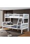 Derby 90x200/120x200 Solid Wood Twin Bunk Bed - White L210xW129xH163cm
