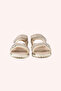 Girl's Velcro Detailed Beige Sandals - 3
