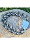 Nordic Mythology Runic Alphabet Threaded Stainless&Blackened 316L Steel Bracelet - 5