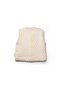 Unisex Baby Organic Cotton Beige Polka Dot Plush Lined Vest - 2