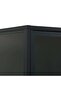 Highboard Black 80x35x135 cm Steel and Tempered Glass - 8
