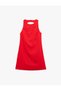Back Cutout Sleeveless Crew Neck Linen Mini Dress - 4