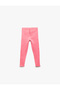 Basic Leggings with Cotton Label Detail and Button Detail