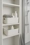 5Pcs Bathroom Organizer Organizer White Color Plastic Multi-Purpose Towel Shampoo Organizer - 2