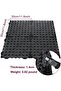 FengWu 12 Pack 12" Interlocking Rubber Bathroom Flooring Tiles Non-Slip Pool Mat Splicing Shower Mat - 4