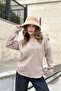 Women's Mink Soft Texture Buttoned Knitwear Sweater, Long Sleeve, Regular Cut, Standard Size - 5