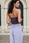 Black Lycra, Strapless, Elastic Back Bustier - 2