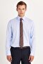 Regular Fit Blue Non-Iron 100% Cotton Eco-Friendly Ecotex Certified Shirt - 5