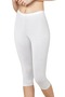Not Burning Sweat - Moisture Absorbent Lycra Below Knee Capri Leggings under Skirt Leggings - No Trace Elastic - 3