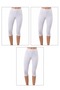 Not Burning Sweat - Moisture Absorbent Lycra Below Knee Capri Leggings under Skirt Leggings - No Trace Elastic - 6