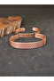 Set of 2 100% Pure Copper 2 Twisted Patterned Bracelets Handcrafted Copper Bracelet Copper Handcuff Bracelet.